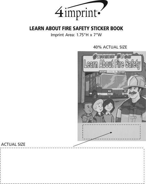 Imprint Area of Learn About Fire Safety Sticker Book