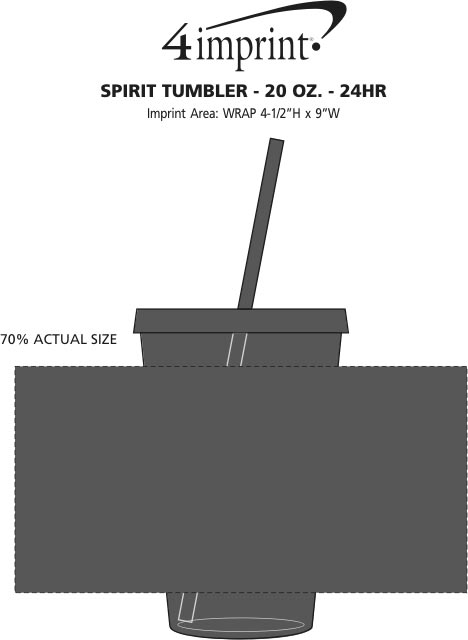 Imprint Area of Spirit Tumbler - 20 oz. - 24 hr