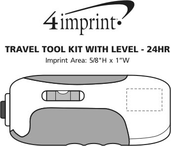 Imprint Area of Travel Tool Kit with Level - 24 hr