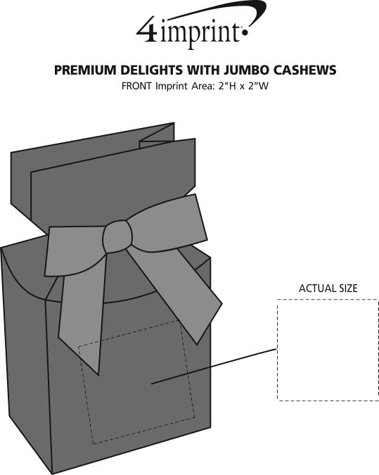 Imprint Area of Premium Delights with Jumbo Cashews