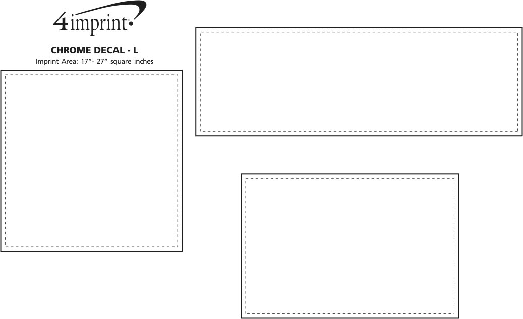 4imprint.com: Chrome Custom Shape Sticker - L 106610-L