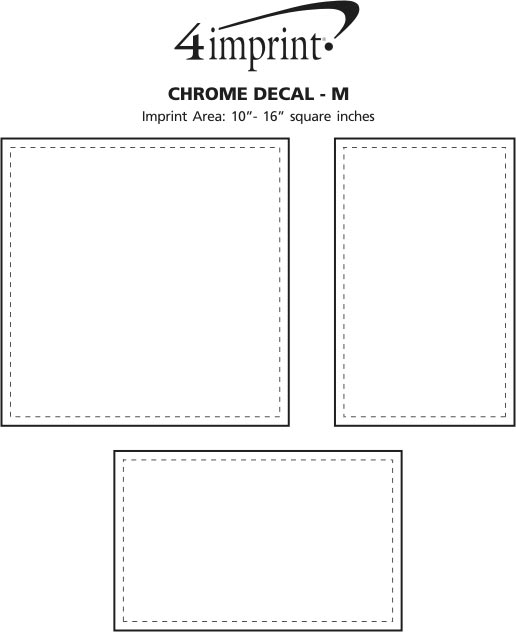 4imprint.com: Chrome Custom Shape Sticker - M 106610-M