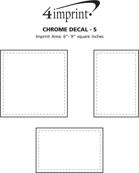 4imprint.com: Chrome Custom Shape Sticker - S 106610-S