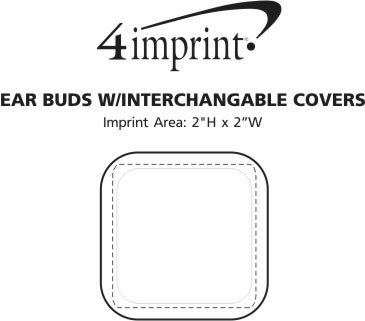Imprint Area of Ear Buds with Interchangeable Covers