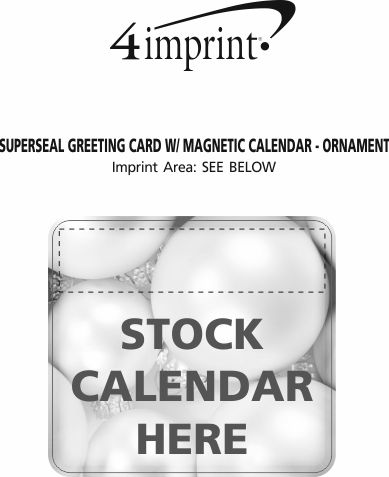 4imprint.com: Greeting Card with Magnetic Calendar - Ornaments 107171-OR