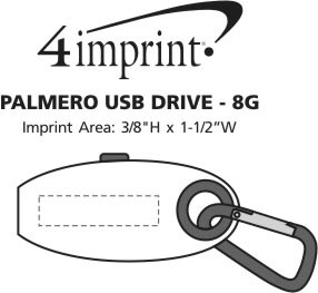 Imprint Area of Palmero USB Drive - 8GB