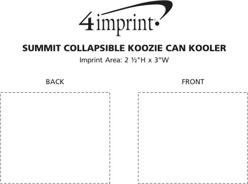 Imprint Area of Summit Collapsible Koozie® Can Kooler