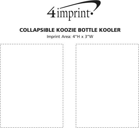 Imprint Area of Collapsible Koozie® Bottle Kooler
