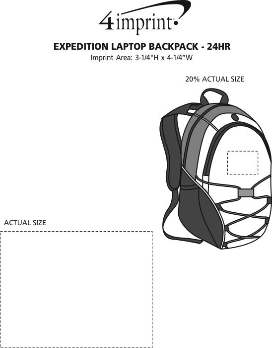 Imprint Area of Expedition Backpack - Screen - 24 hr