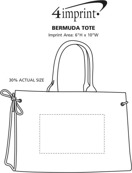 Imprint Area of Bermuda Tote