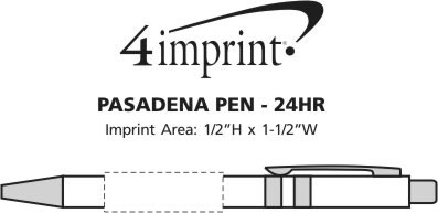 Imprint Area of Pasadena Pen - 24 hr
