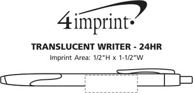 Imprint Area of Translucent Writer - 24 hr