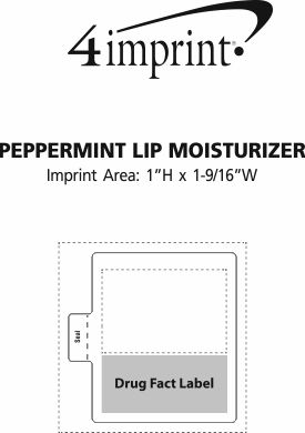 Imprint Area of Peppermint Lip Moisturizer