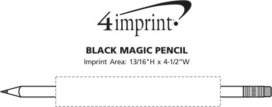 Imprint Area of Black Magic Pencil