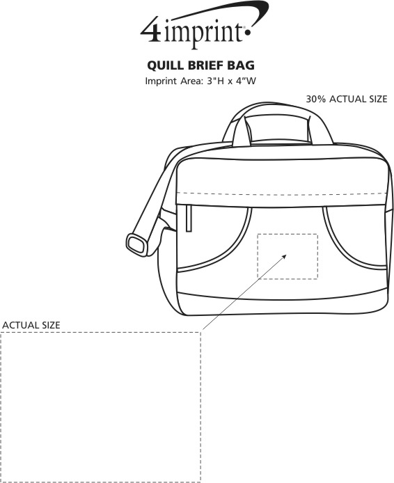 4imprint.com: Quill Brief Bag 108995