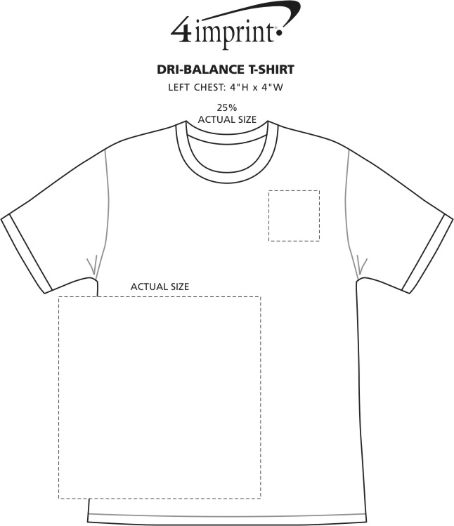 Imprint Area of Dri-Balance Blend T-Shirt