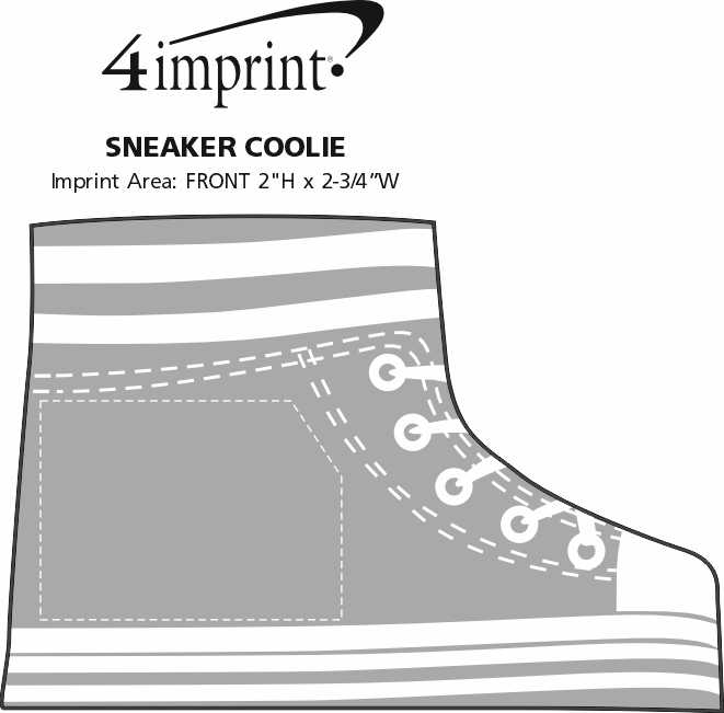 Imprint Area of Sneaker Pocket Can Holder
