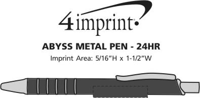 Imprint Area of Abyss Metal Pen - 24 hr