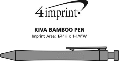 Imprint Area of Kiva Bamboo Pen