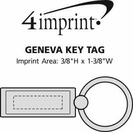 Imprint Area of Geneva Keychain