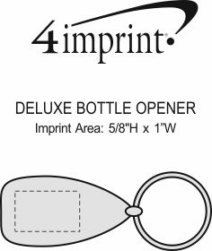 Imprint Area of Deluxe Bottle Opener