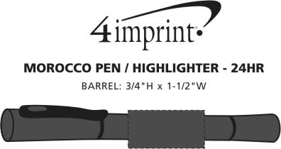 Imprint Area of Morocco Pen/Highlighter - 24 hr