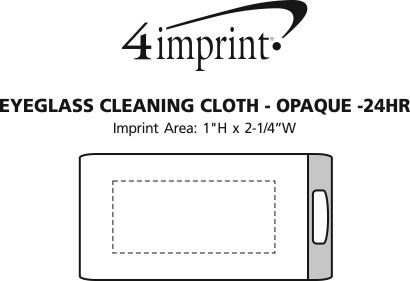 Imprint Area of Cleaning Cloth in Case - Opaque - 24 hr
