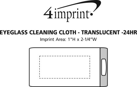 Imprint Area of Cleaning Cloth in Case - Translucent - 24 hr