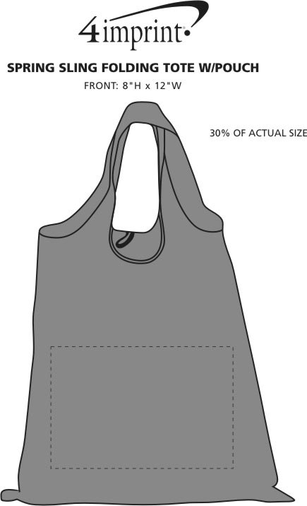folding tote bag with pouch
