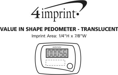 Imprint Area of Value In Shape Pedometer - Translucent