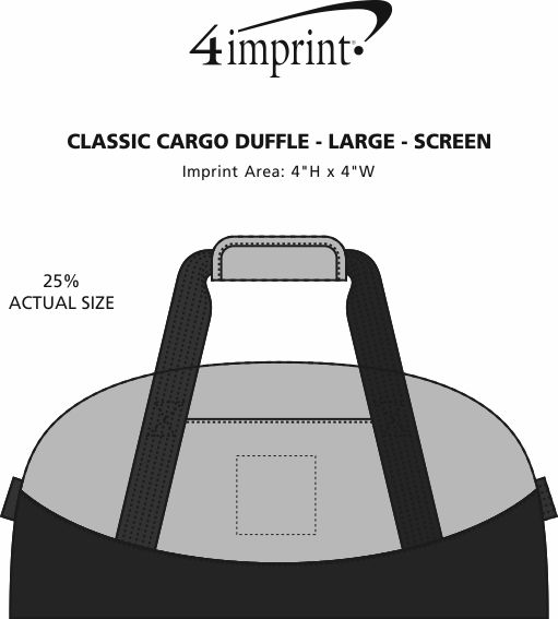 Imprint Area of Classic Cargo Duffel - Large - Screen