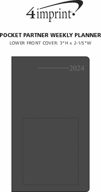 Imprint Area of Pocket Partner Weekly Planner