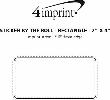 4imprint.com: Sticker by the Roll - Rectangle - 2