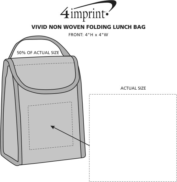 Vivid NonWoven Folding Lunch Bag 110919
