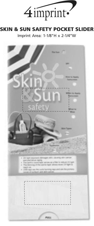 Imprint Area of Skin & Sun Safety Pocket Slider