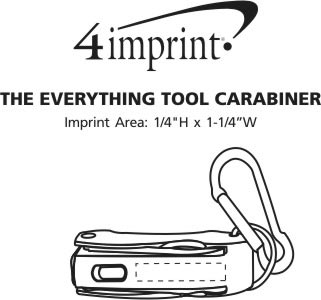 Imprint Area of The Everything Tool Flashlight Carabiner