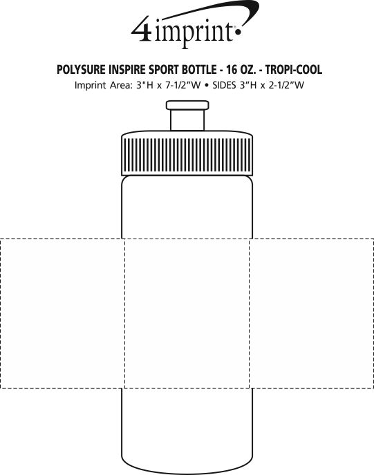 Logo 4imprint.com: PolySure Inspire Water Bottle - 16 oz. 111388-16