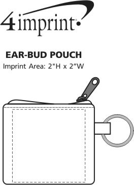 Imprint Area of Ear Buds with Pouch