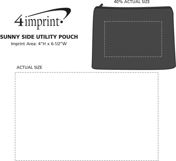 Imprint Area of Sunny Side Utility Pouch