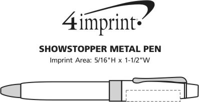 Imprint Area of Showstopper Metal Pen