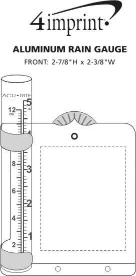 4imprint.com: Aluminum Rain Gauge 112034