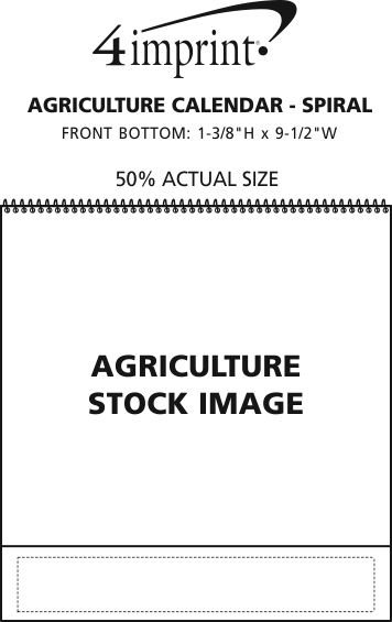 Imprint Area of Agriculture Calendar - Spiral