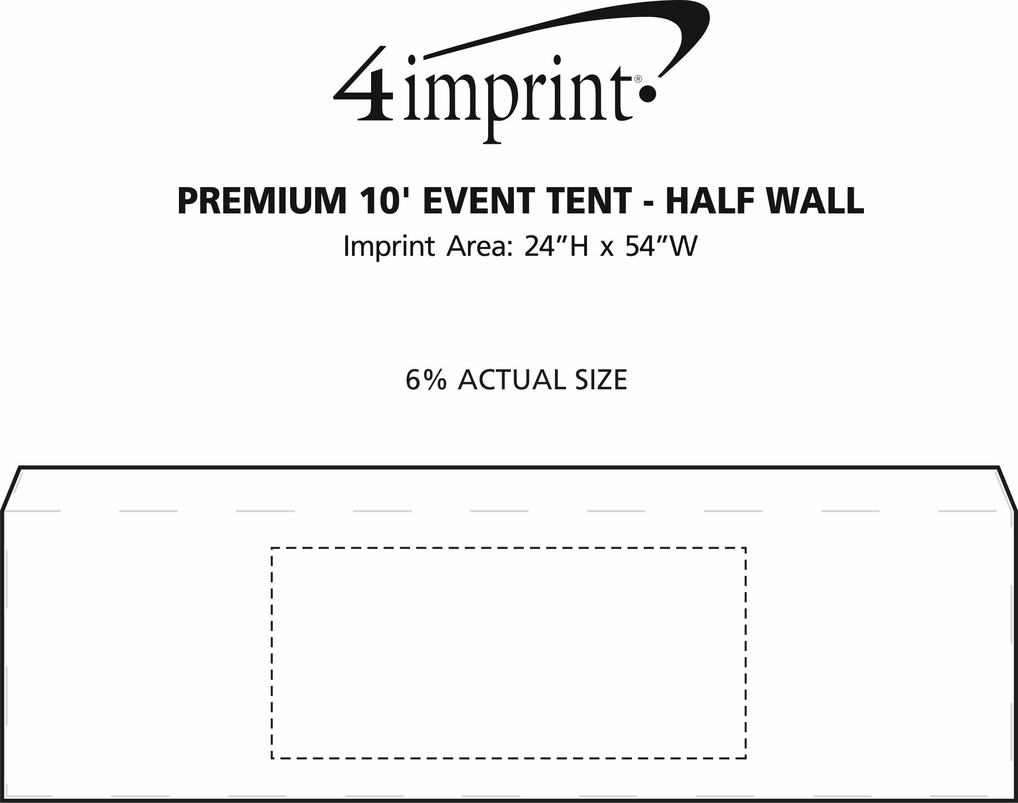 Imprint Com Premium Event Tent Half Wall HW