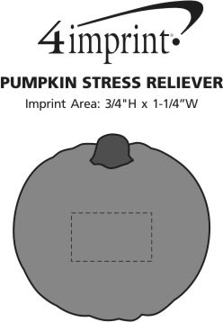 Imprint Area of Pumpkin Stress Reliever