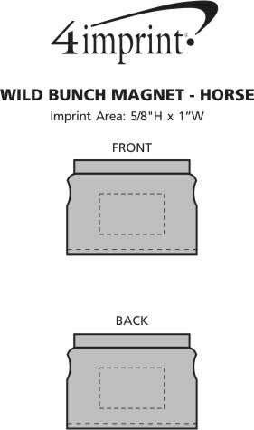 Imprint Area of Wild Bunch Magnet - Horse
