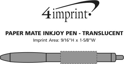 Imprint Area of Paper Mate InkJoy Pen - Translucent