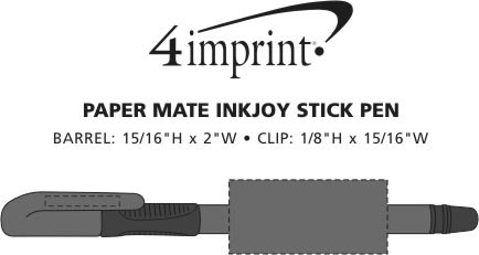 Imprint Area of Paper Mate InkJoy Stick Pen