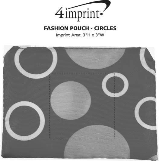 Imprint Area of Fashion Pouch - Circles