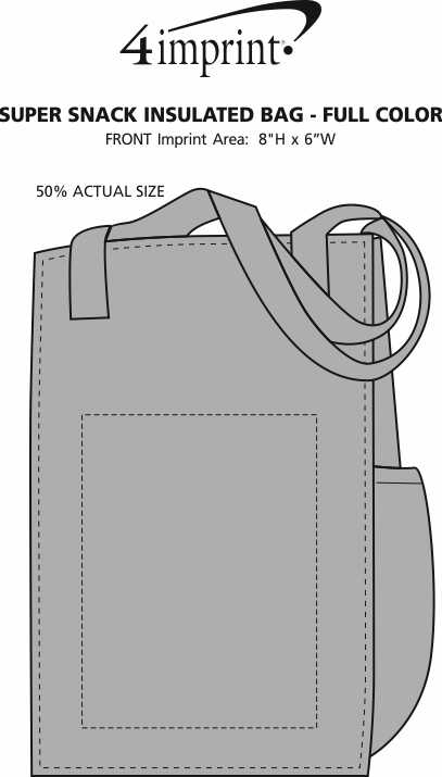 4imprint.com: Therm-O Super Snack Insulated Bag - Full Color 113549-FC