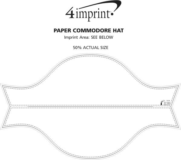 Imprint Area of Paper Commodore Hat